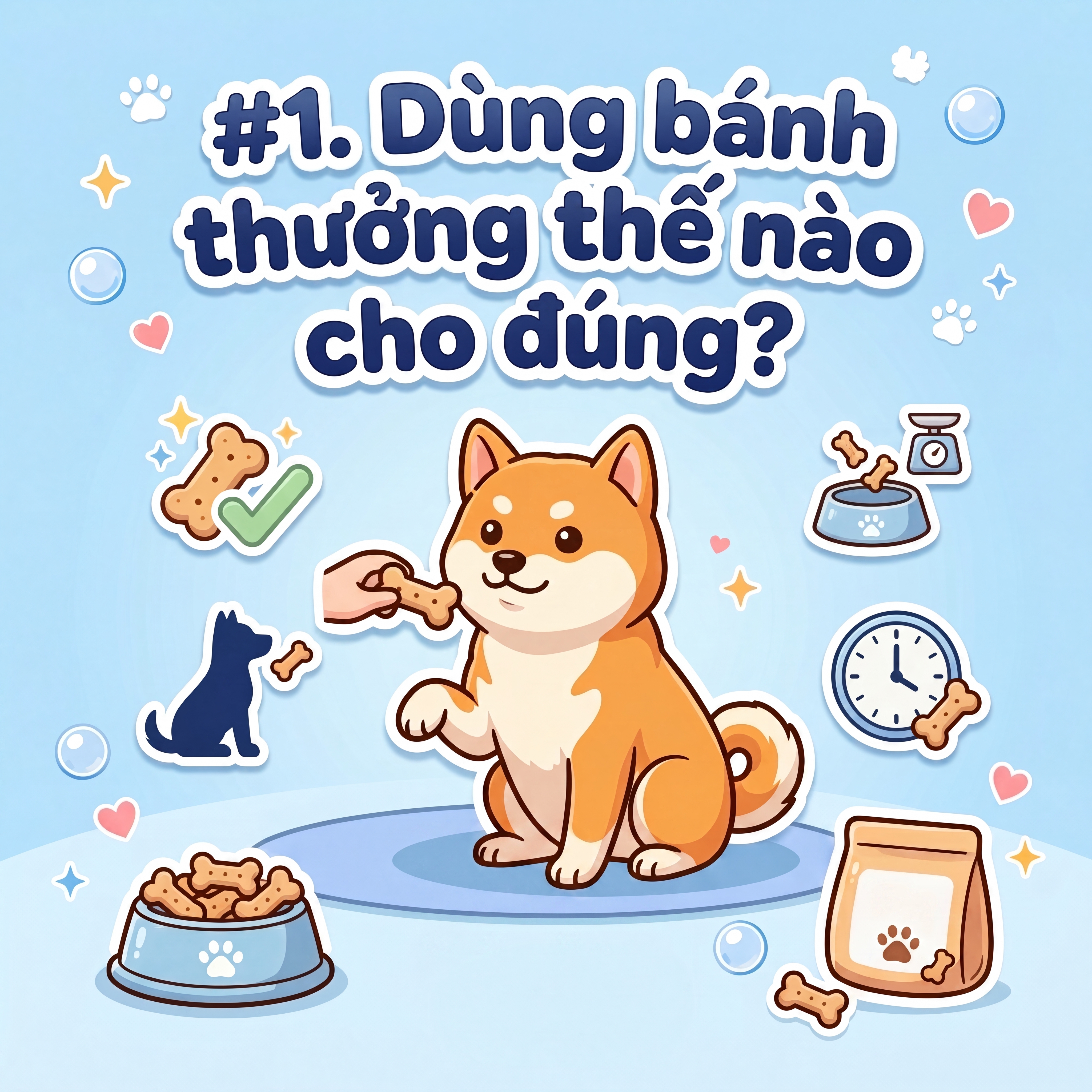 Dùng bánh thưởng thế nào cho đúng?
