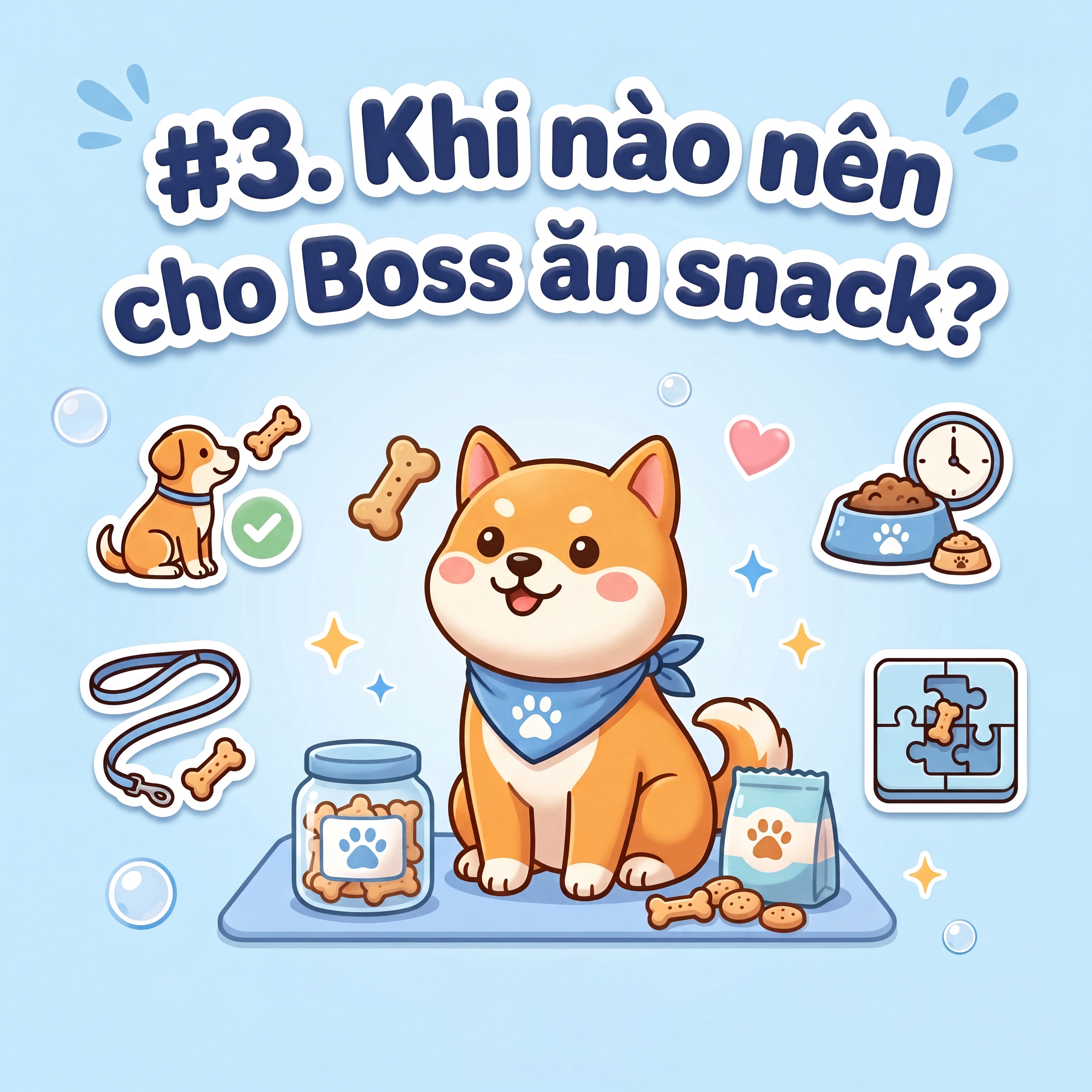 Khi nào nên cho Boss ăn snack?