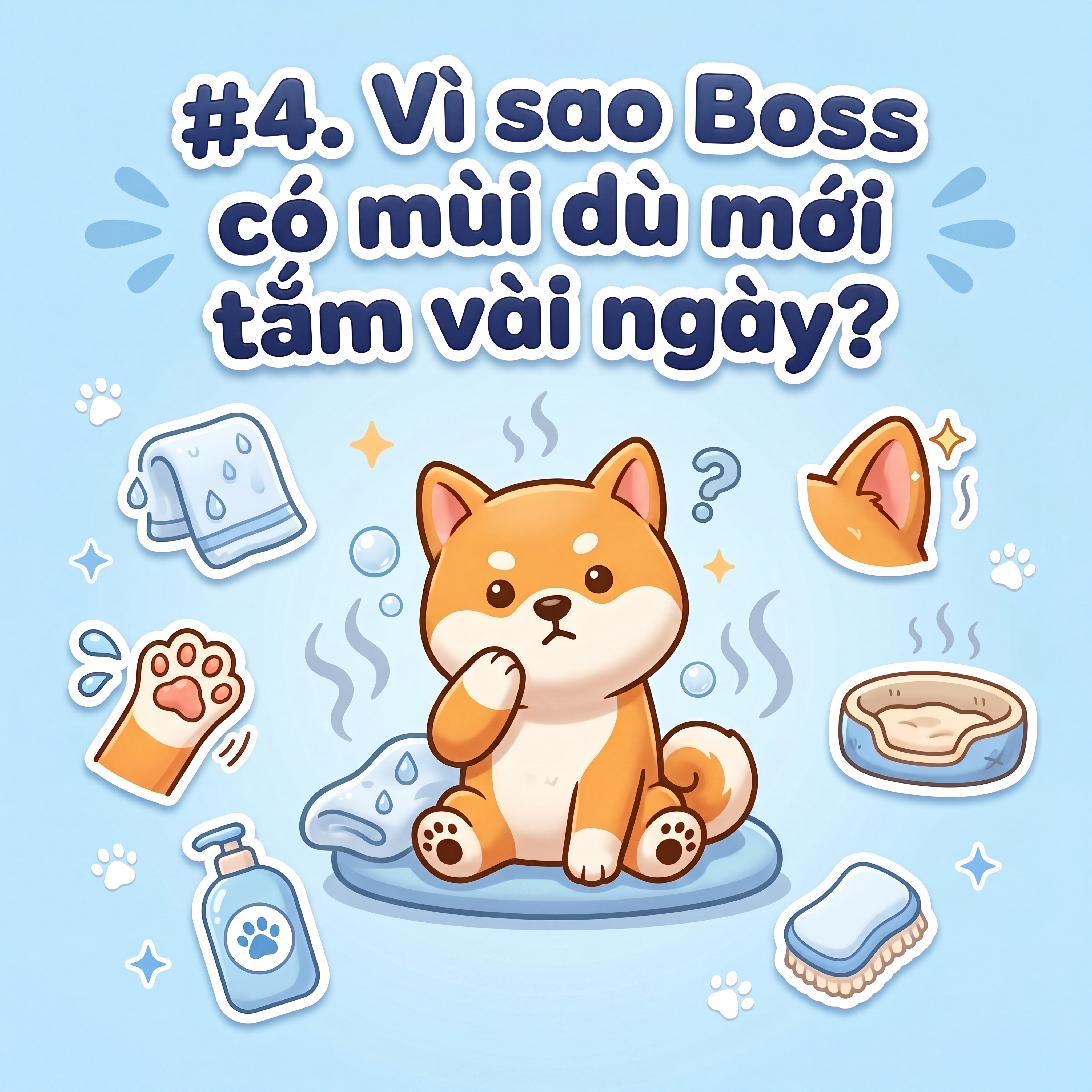 Vì sao Boss có mùi dù mới tắm vài ngày?