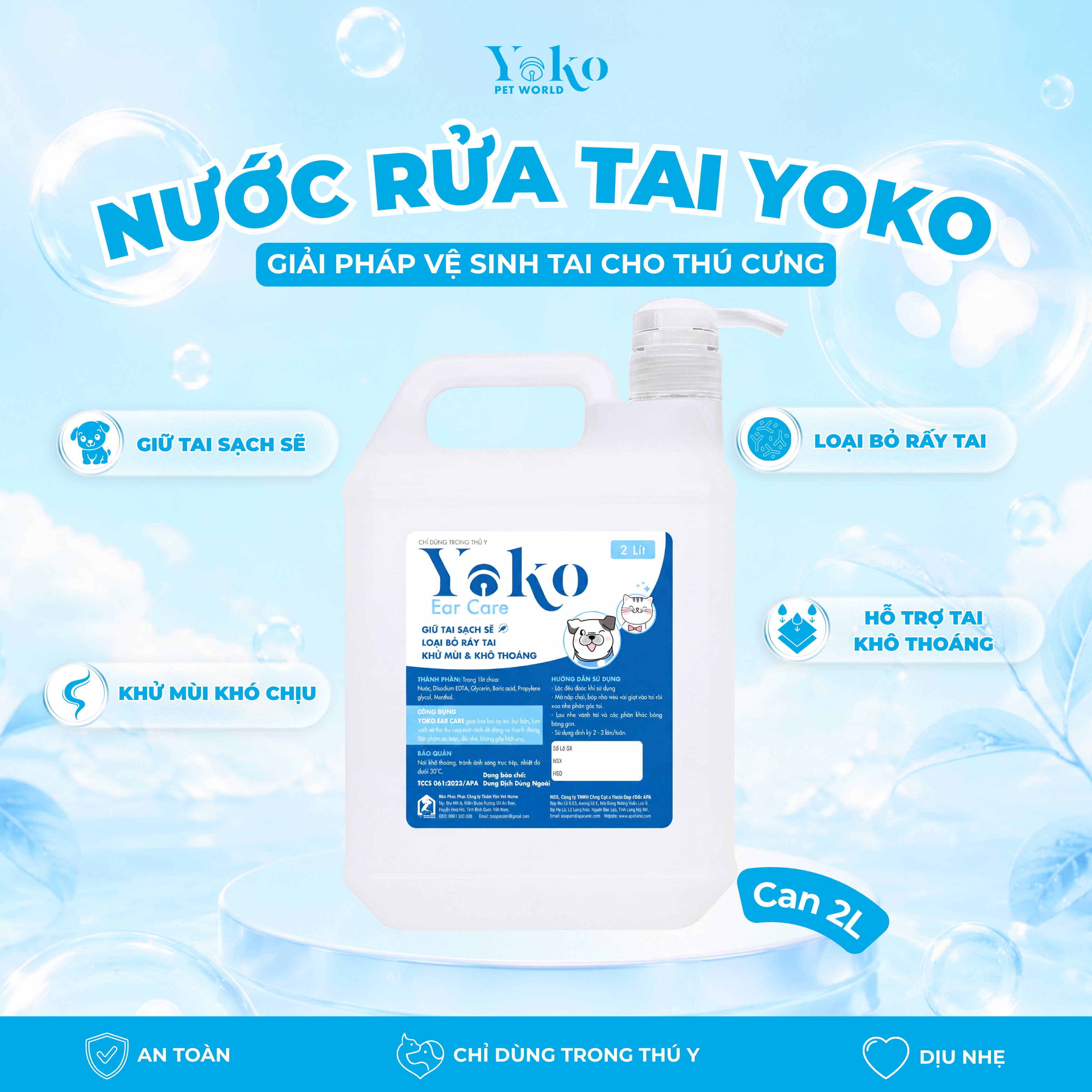 Nước rửa tai YOKO