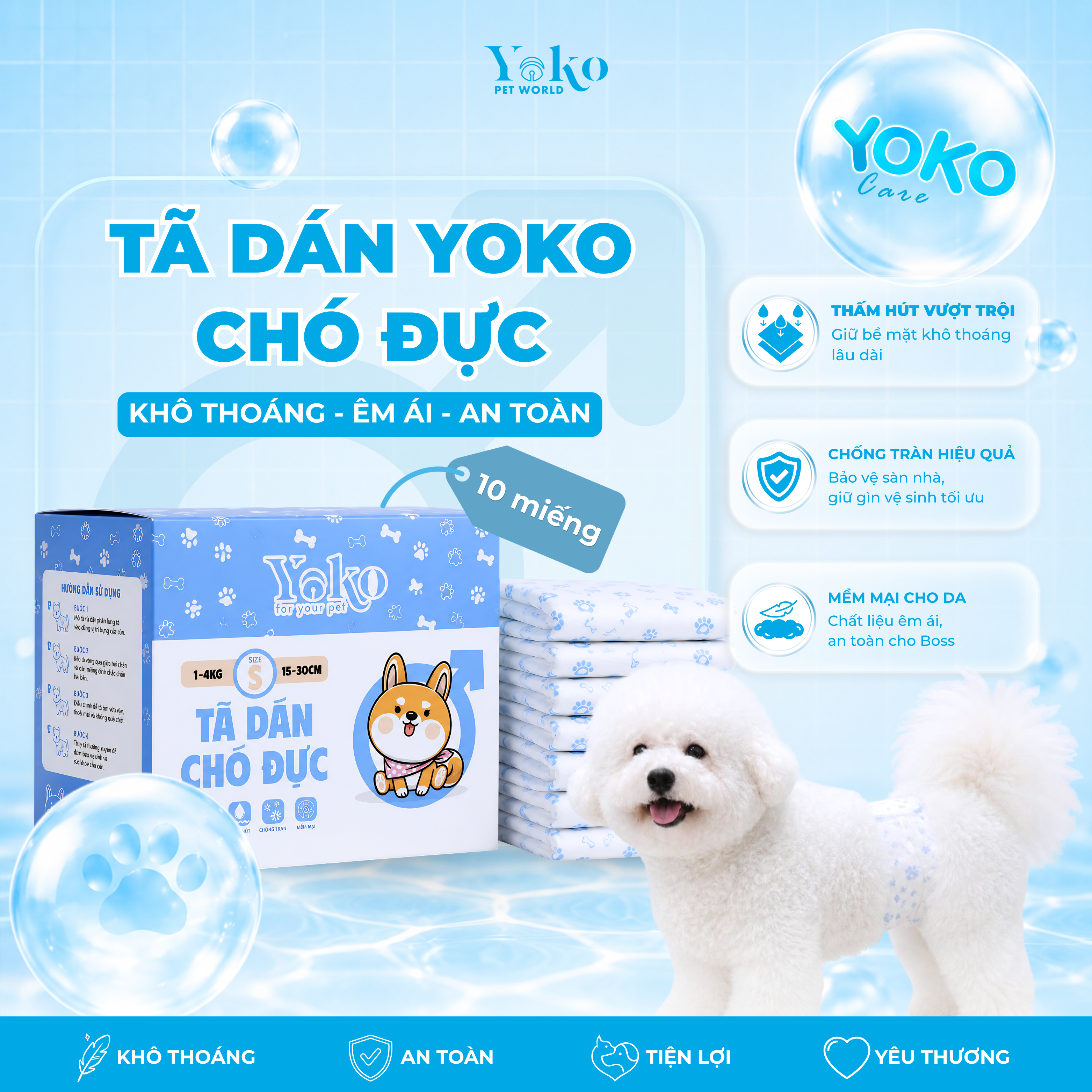 Tã dán chó đực